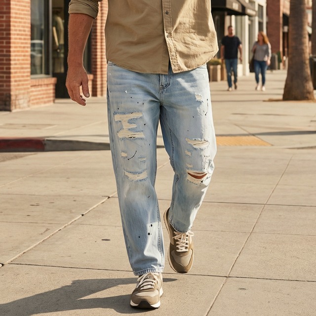 アメリカン ヴィンテージダメージ デニム　S2168