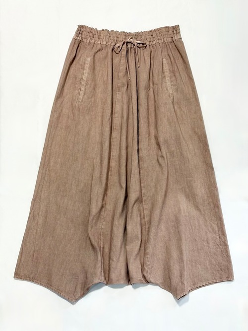 FACTORY・綿麻　サルエルパンツ・硫化ピンク