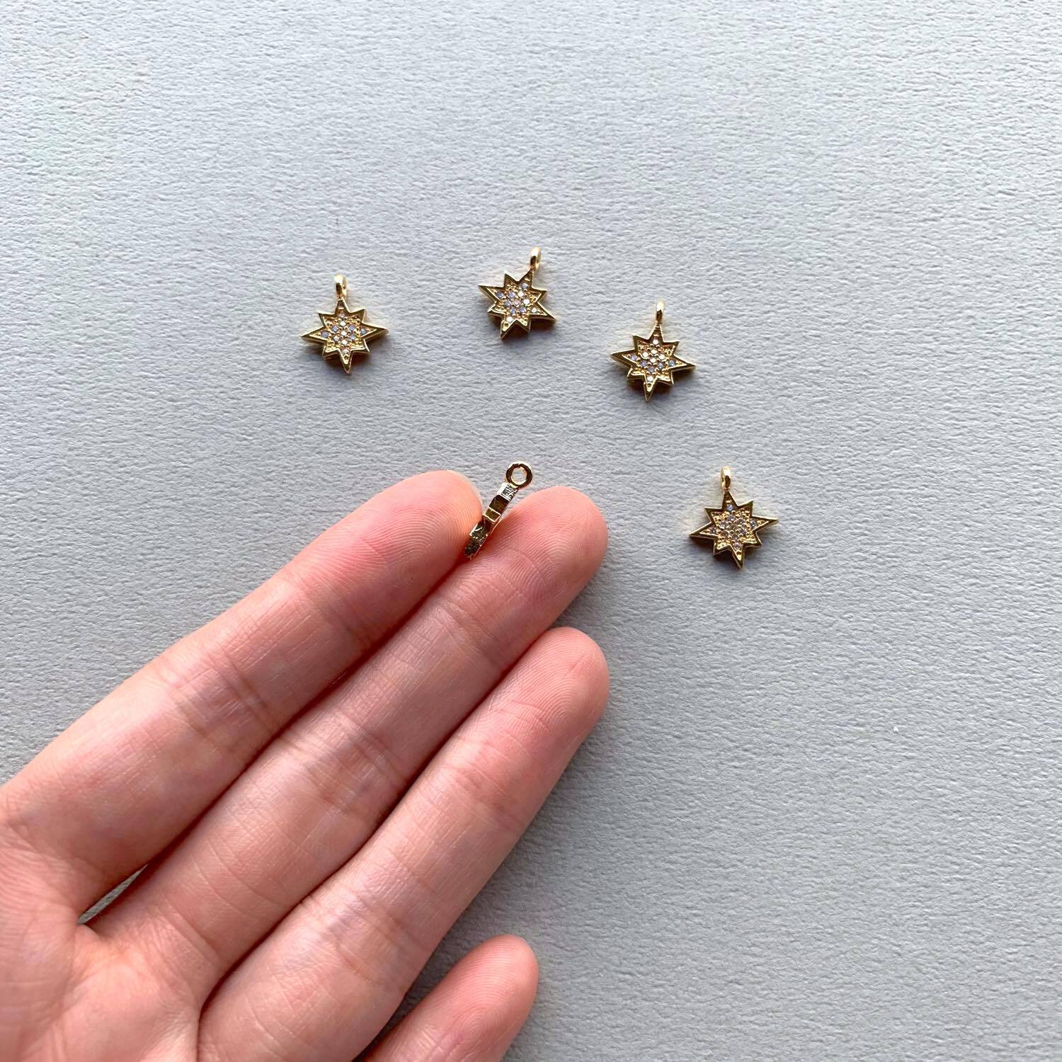 再入荷〉とげとげ星のジルコニアチャーム | Dua-アクセサリーパーツ
