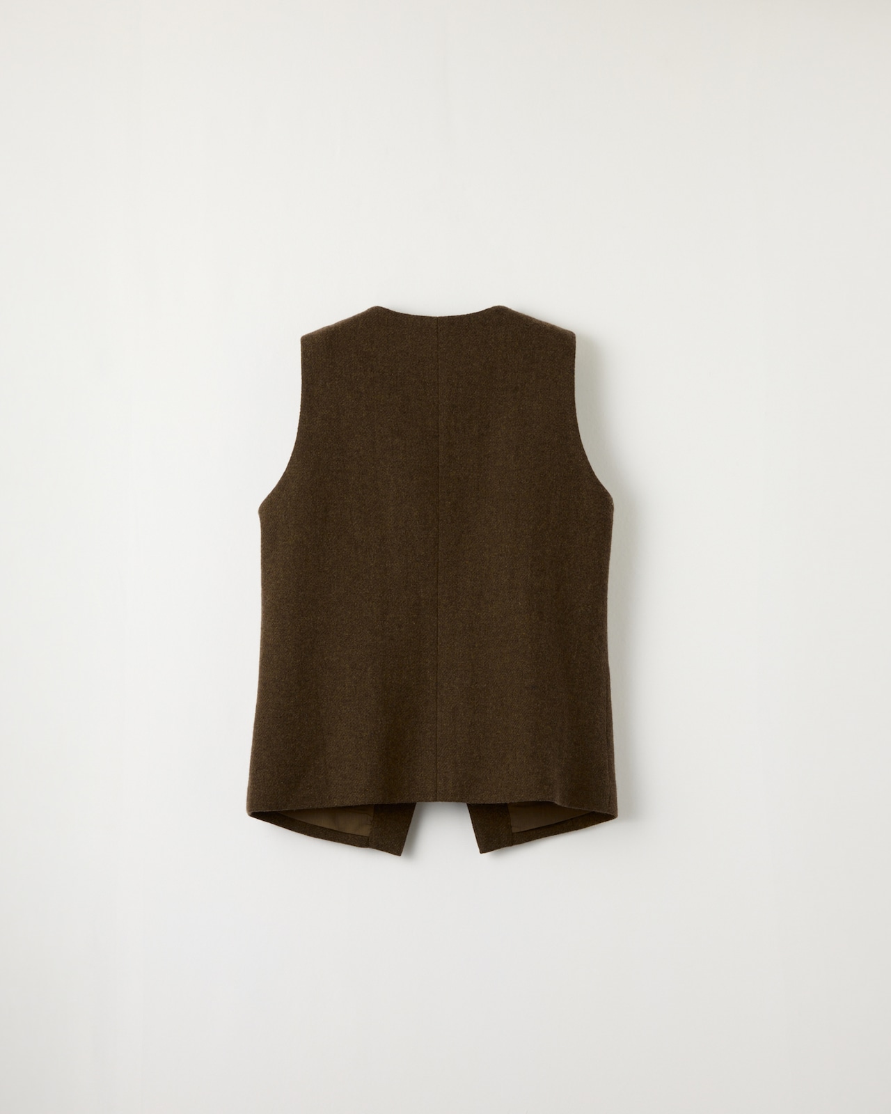 DU260716 Tweed Crew Neck Vest【set up可】【一部予約商品10月中旬】