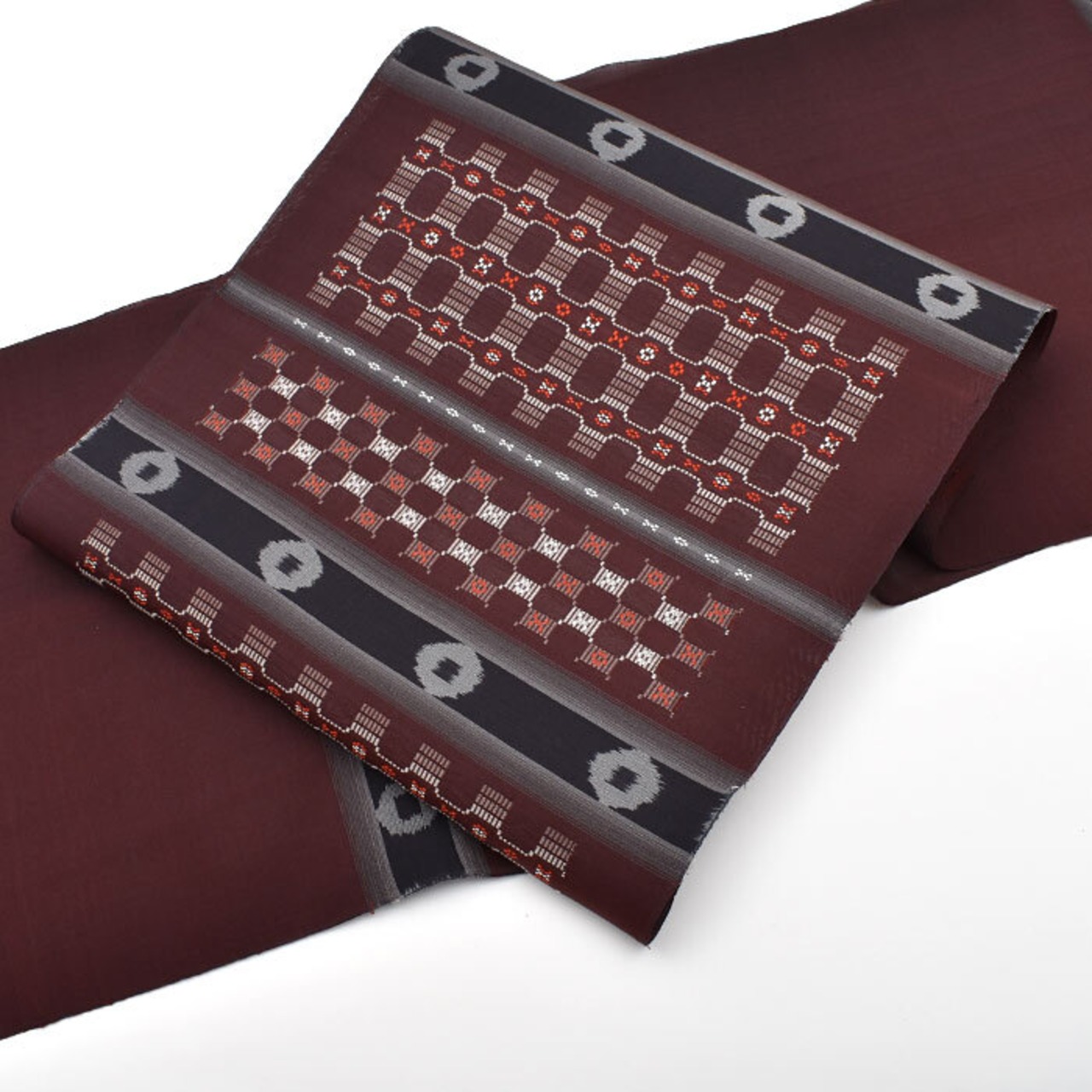 新品未使用 琉球 たたけ 南風原 花織 名古屋帯 