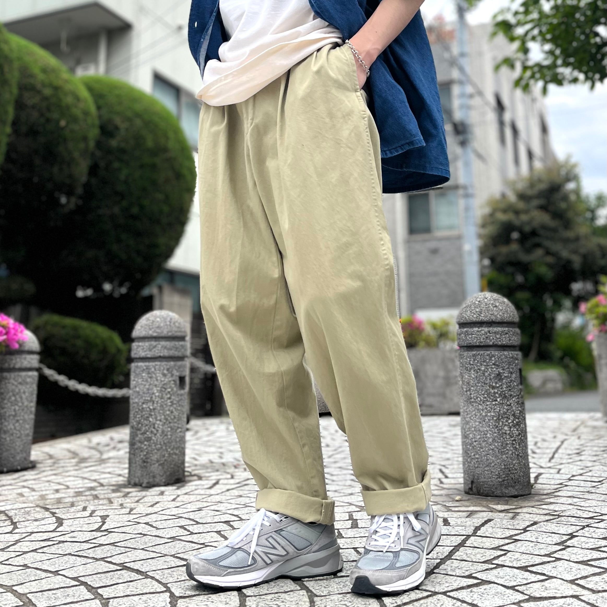 DOCKERS ツータックチノ ドッカーズ ストリート ワイドパンツ