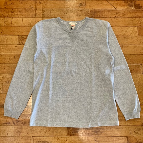 COZUN編み ロングスリーブ Tee(Gray.Mサイズ)/BARNS OUTFITTERS(BR-3043)