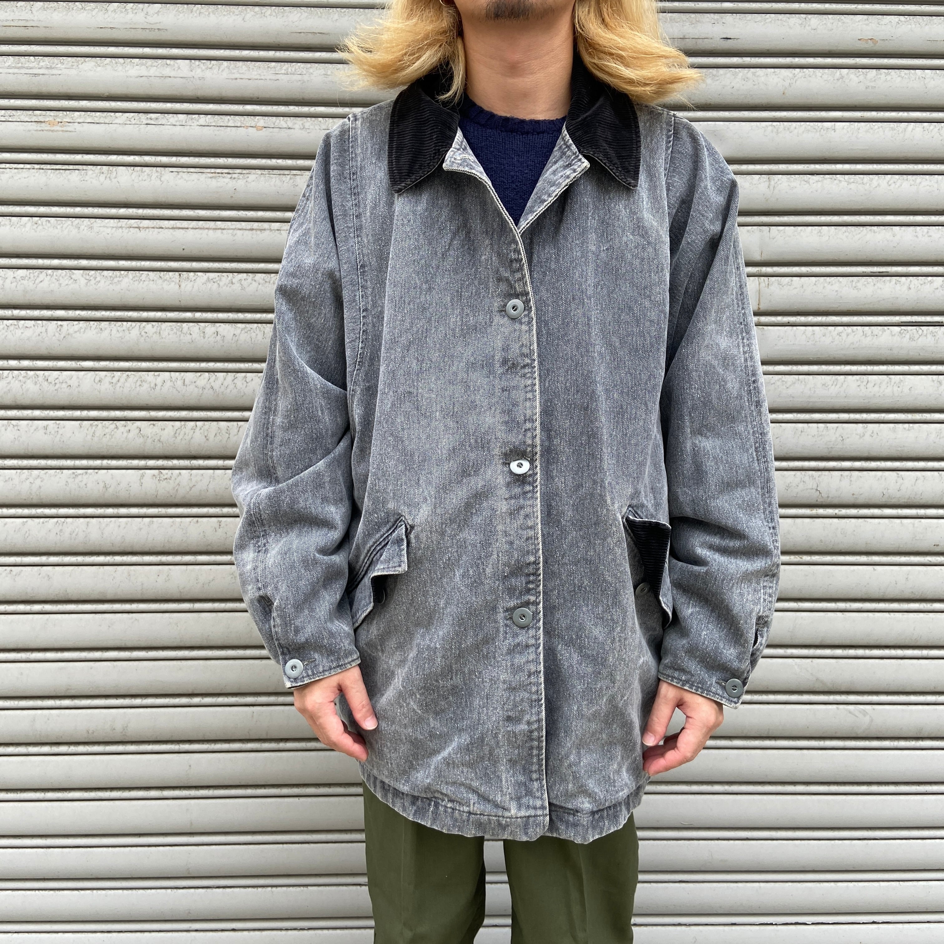 80s 90s USA製 Woolrich デニムカバーオール グレー L | 古着屋 Uan