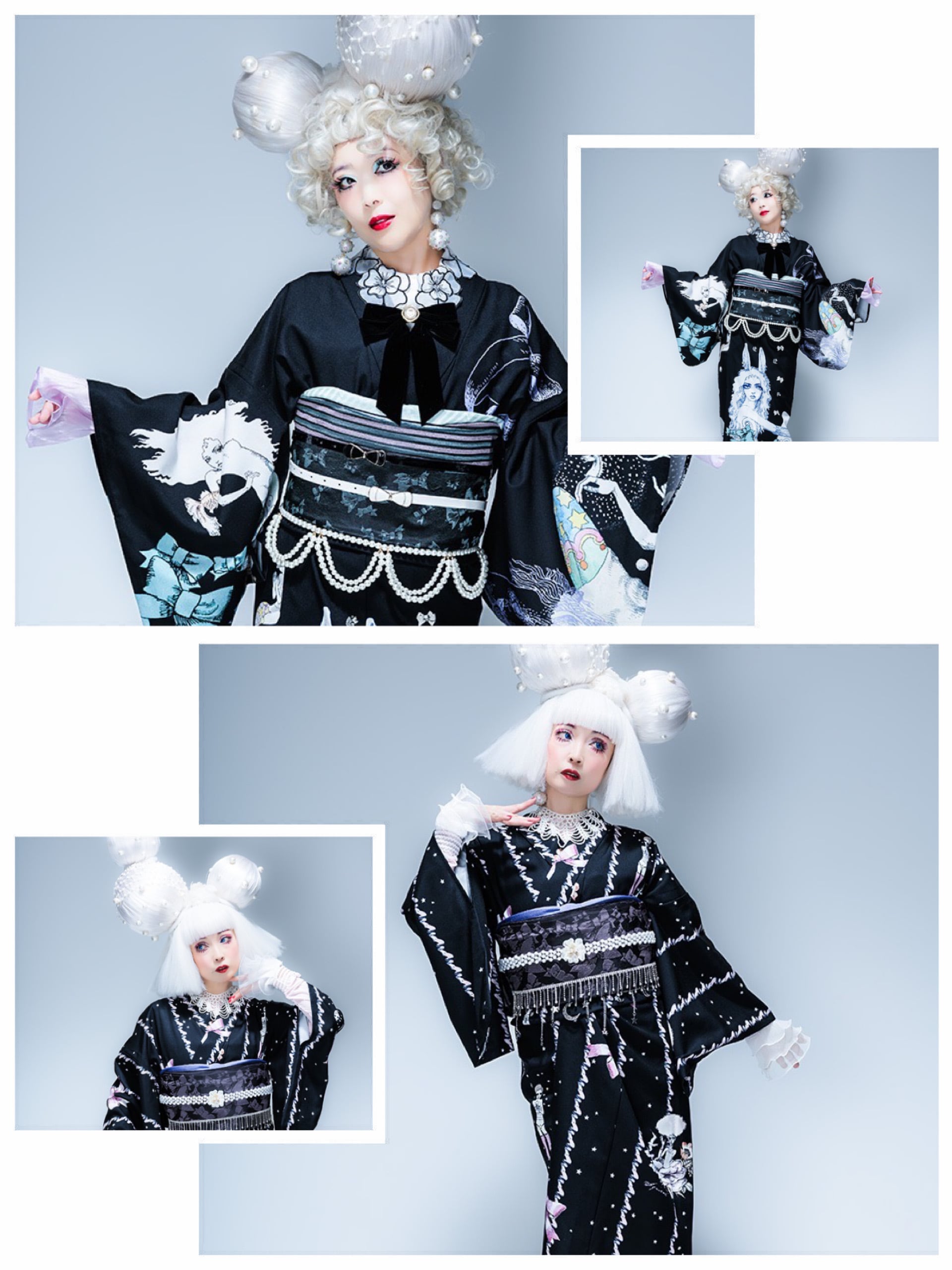 キモノグラース×KIMONOanne.×宇野亞喜良 コラボ着物 KIMONOanne.vol7