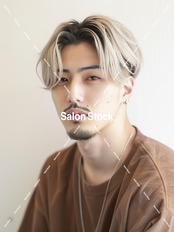 【メンズ】ハイトーンニュアンスパーマ