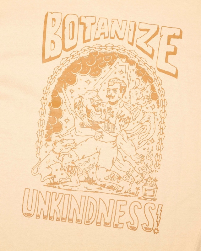 【特別価格】BOTANIZE ×　UNKINDNESS コラボ　ロンTシャツ★★　【サンドベージュ　１色】　