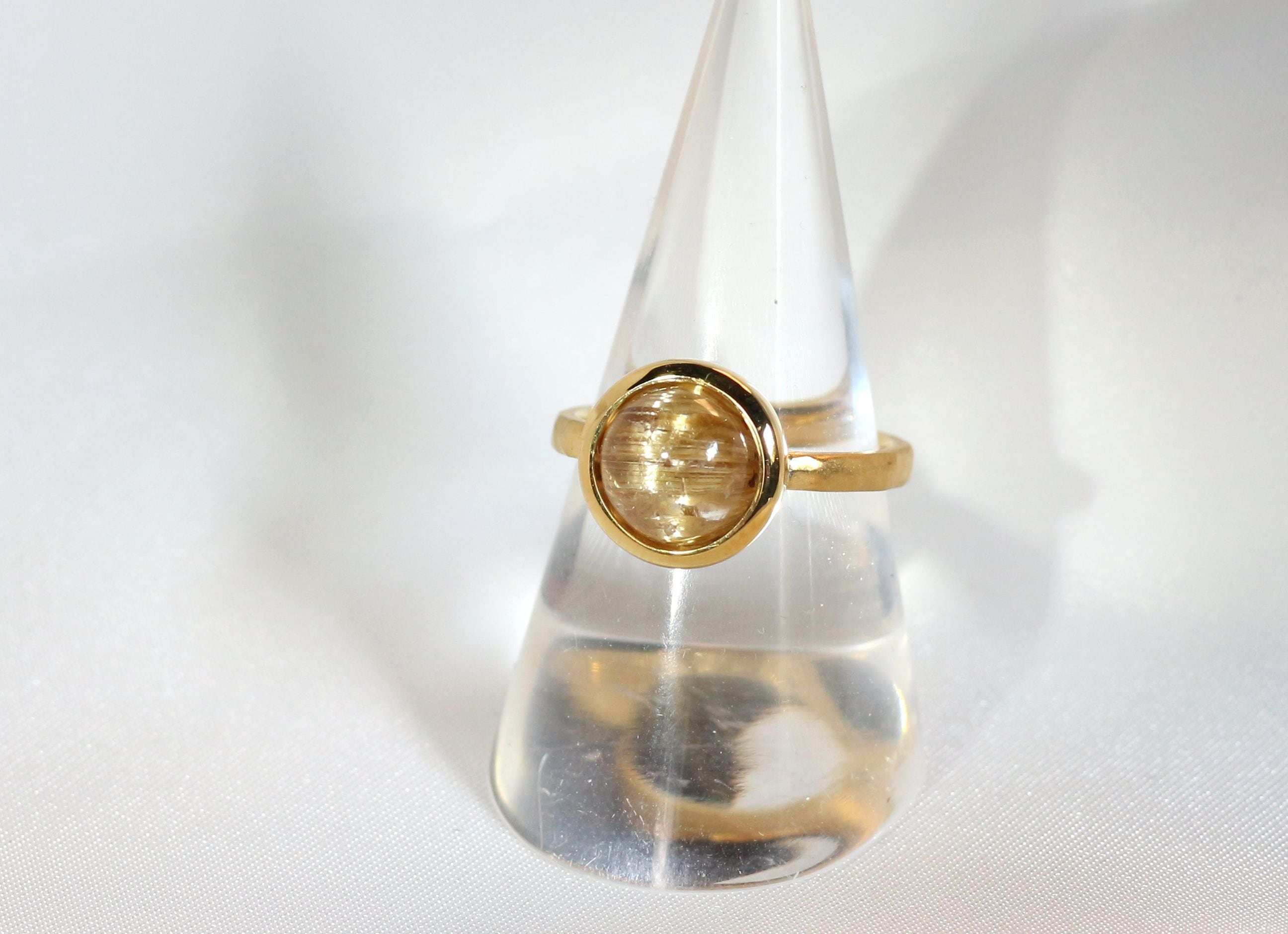 K18YG ルチルクォーツキャッツアイリング 4.00ct | Atelier Ozaki