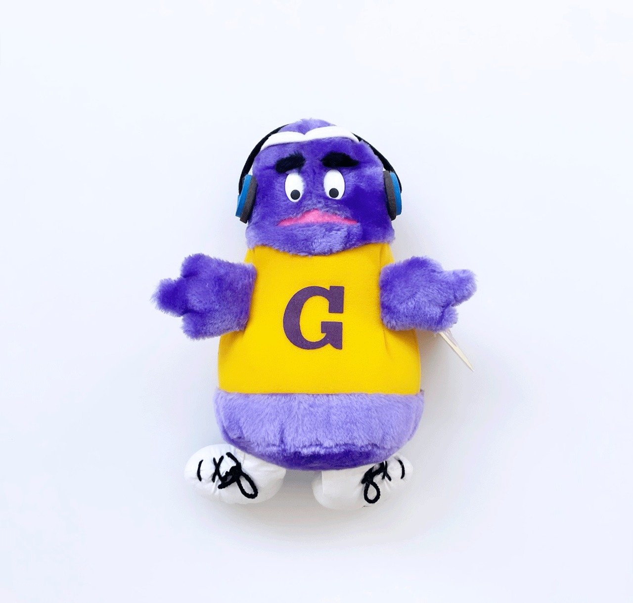 Mc Donald's GRIMACE HEAD PHONE / 1984 Vintage Plush Doll ぬいぐるみ | 高島商店