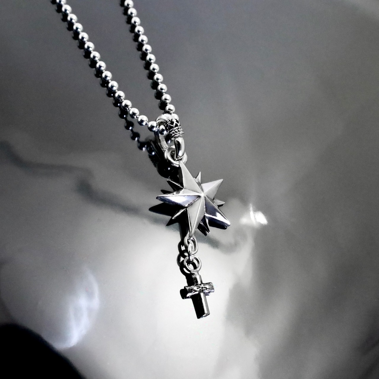 10P STAR with CROSS PENDANT / 10ピークススター ウィズ クロスペンダント