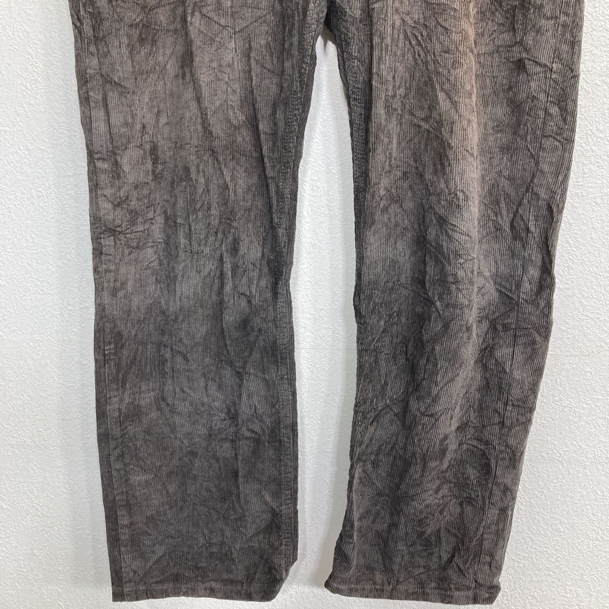 手巻き　　　　　　　　　コーデュロイ　w34 L30 コーデュロイワイドパンツ【洗濯機OK】（2002543614