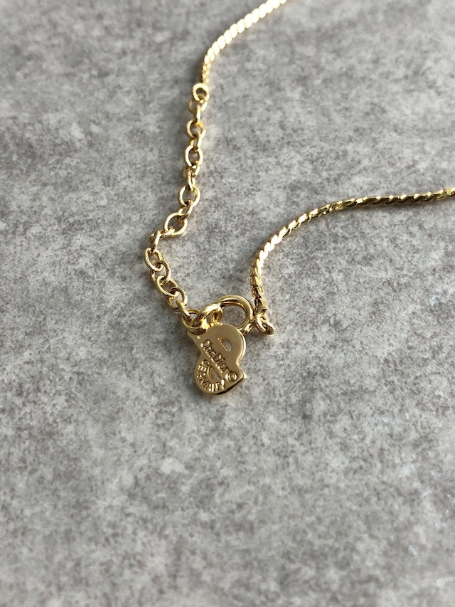 Christian Dior クリスチャン ディオール ネックレス ゴールド CD ストーン vintage ヴィンテージ オールド ku6w87