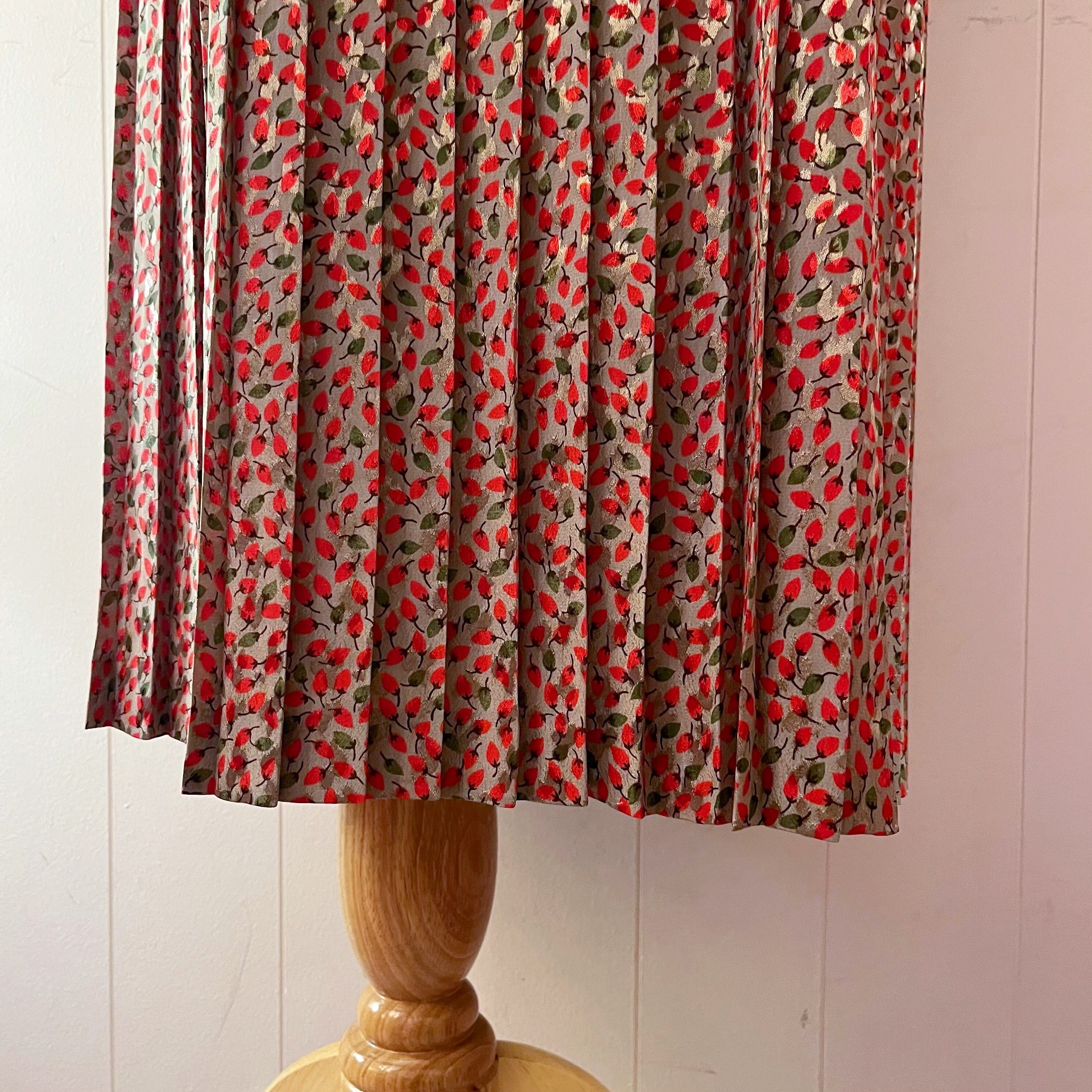 mini strawberry gold button one-piece