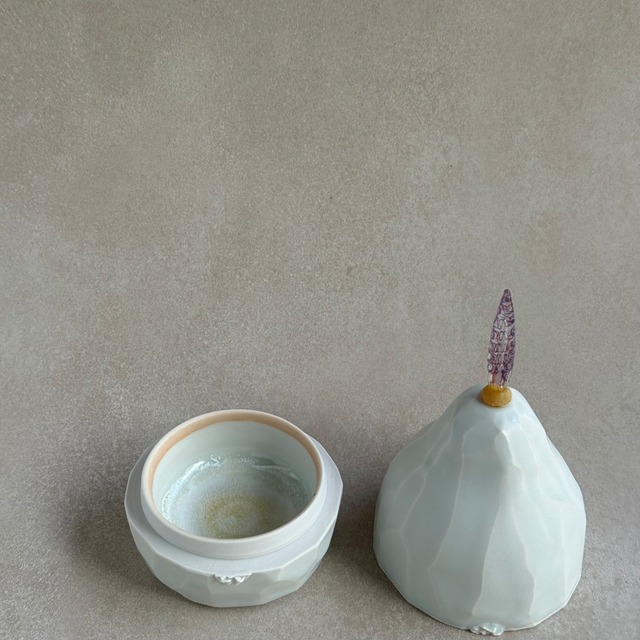 遠藤窯 蓋物 洋梨