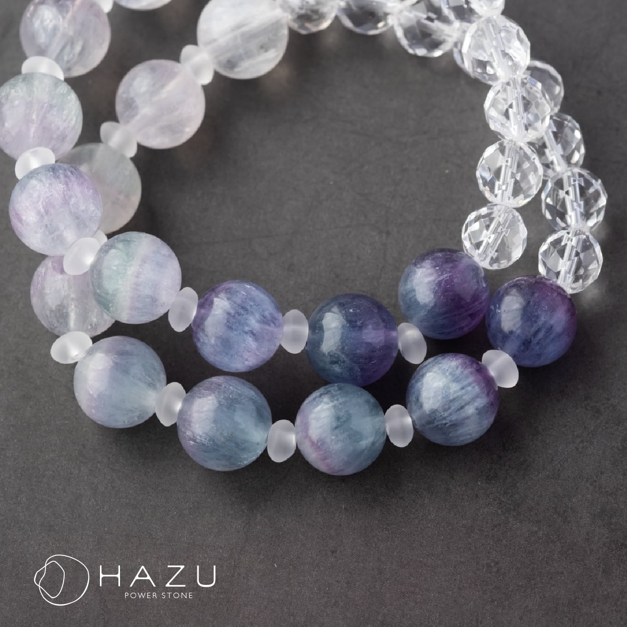 ラビットヘアフローライト［フローライト／水晶］ | 天然石HAZU