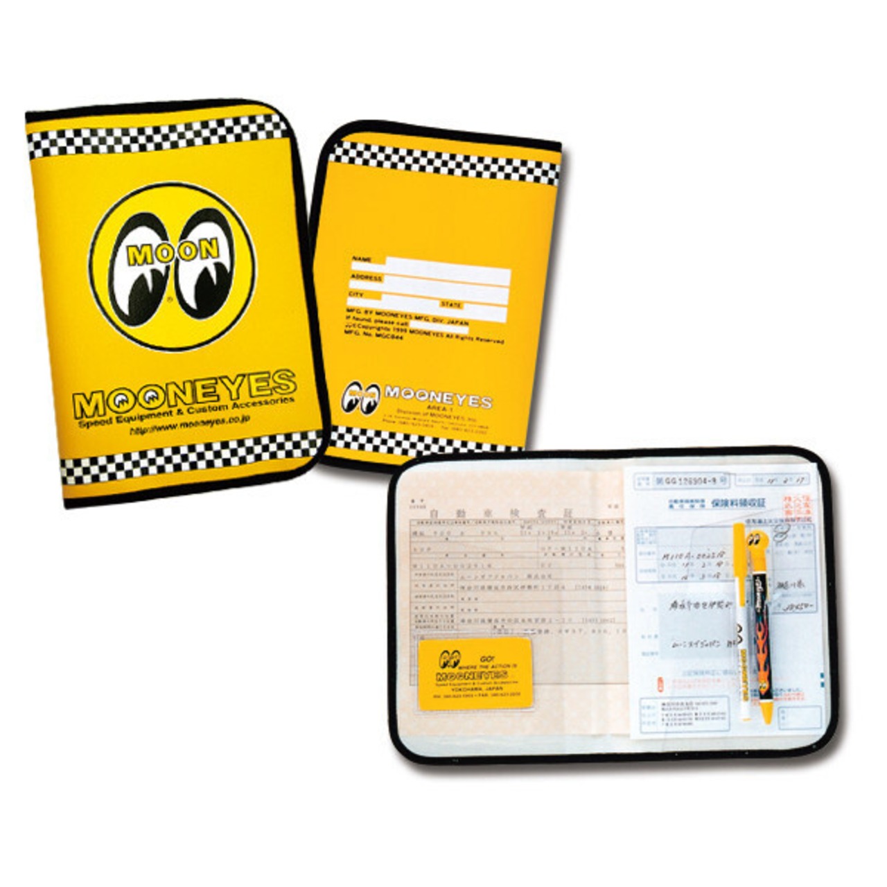 MOON EYEBALL ムーン アイボール チェッカー タイトル ホルダー