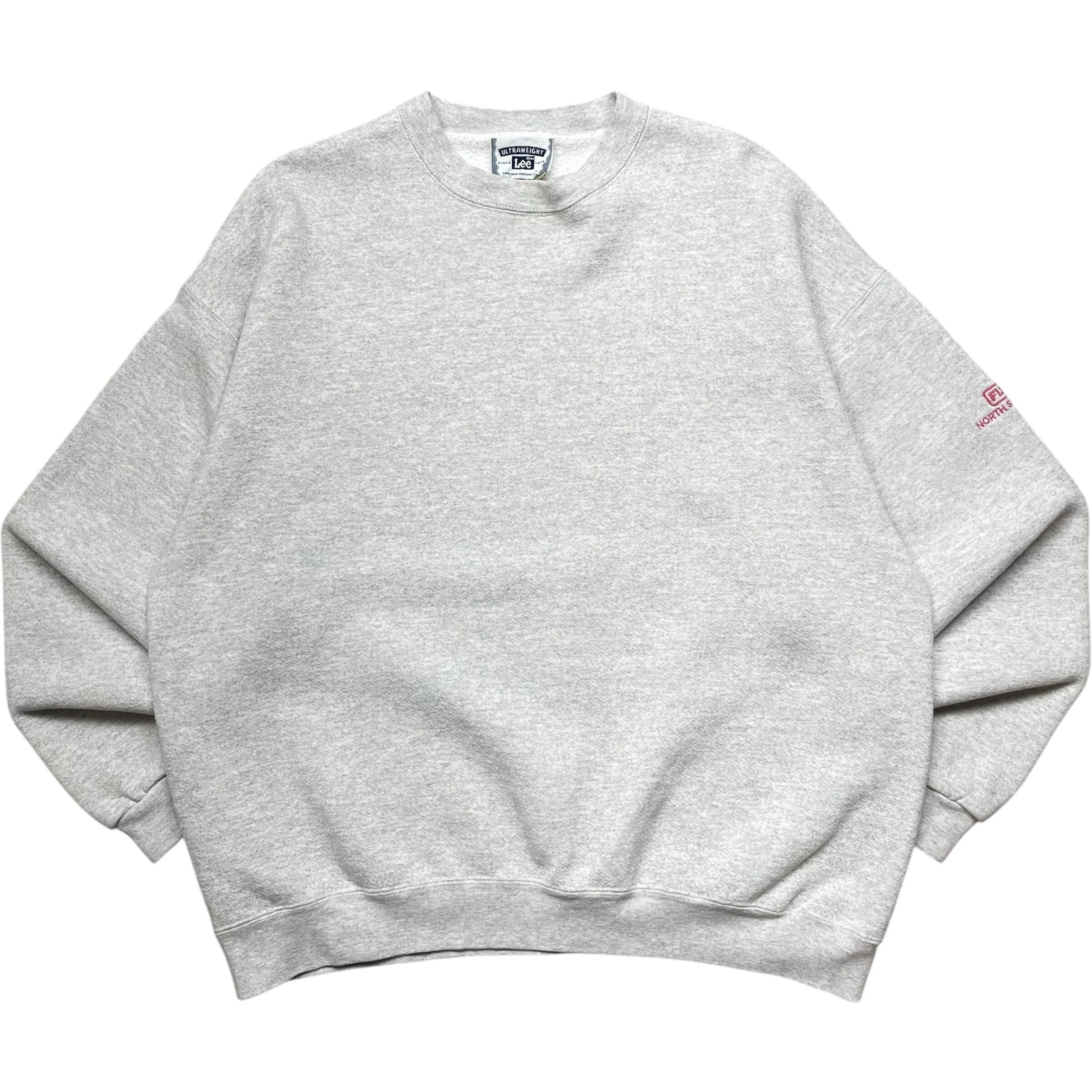《XL》 Lee リー スウェット 無地 袖刺繍 グレー USA製 90年代 vintage no.6239