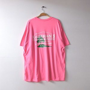 GILDAN バックプリント ビッグサイズ Tシャツ オーバーサイズ メンズXL ピンク色 @BB0156