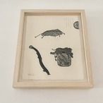 田中彰 TANAKA Sho ［旅の手帖(くにたち ）-Yagawaonde Tamagawa Kunitachi］2023 woodcut thumbnail 3