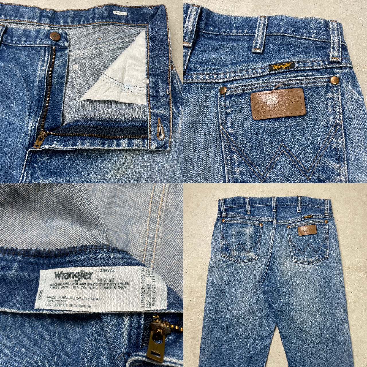 Wrangler ラングラー 13MWZ デニムパンツ ストレート メンズW31 古着 