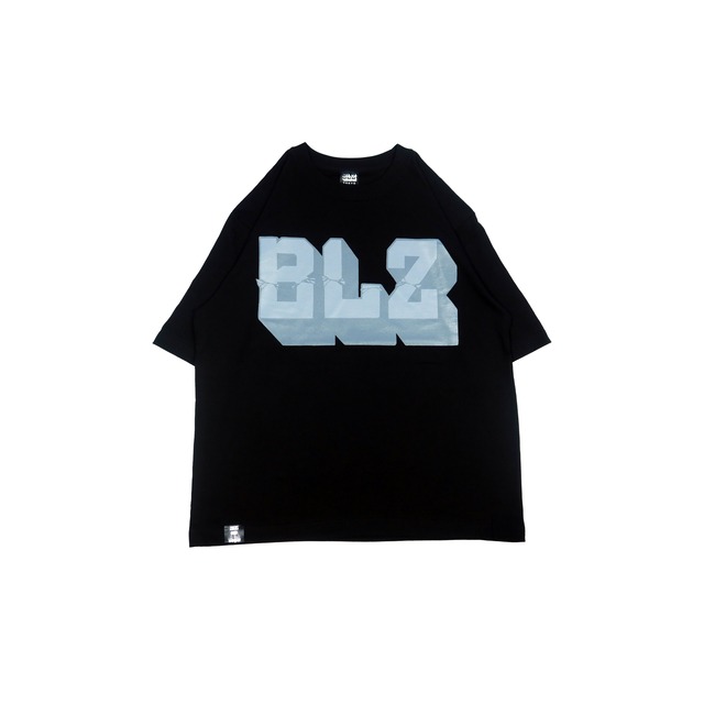 BLOCK "BLZ" BIG T-Shirt [BLACK/ASHxGREY]