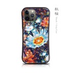 秋桜 - 和風 耐衝撃グリップ iPhoneケース