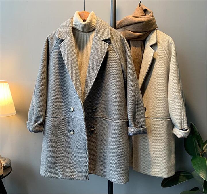 新品 ゆったりする コート 秋冬 暖かい 厚手 チェスターコート 中・長セクション エレガント