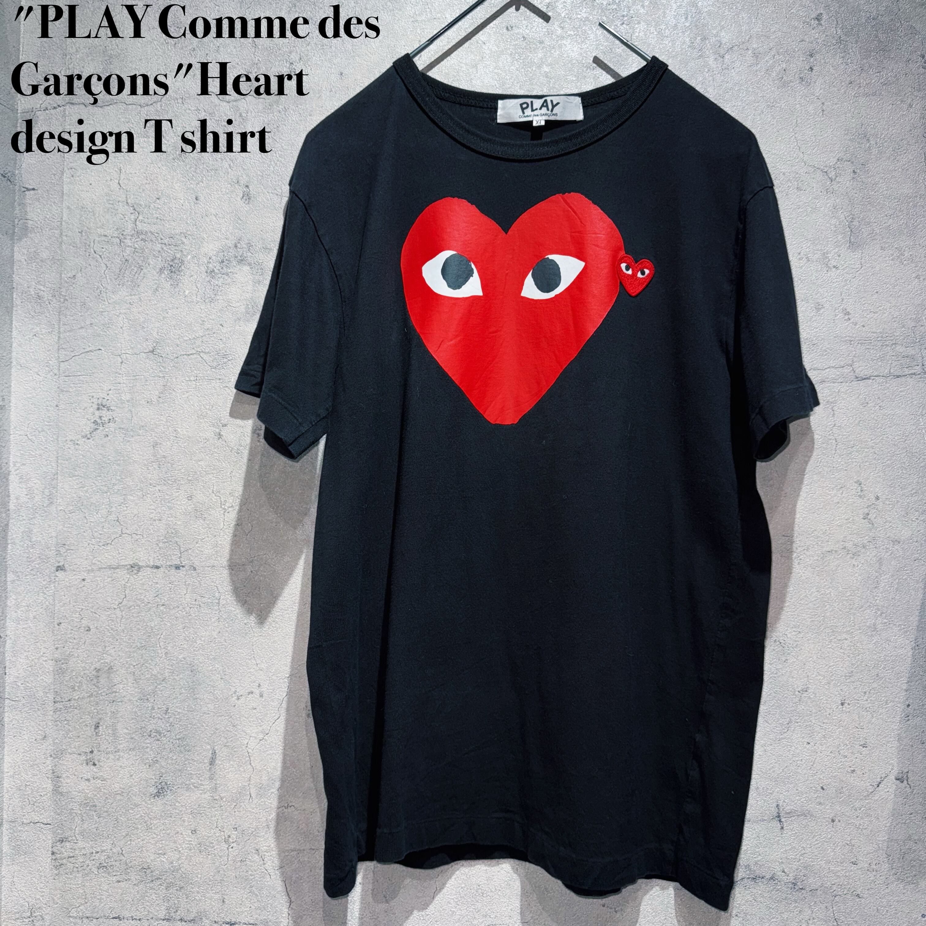 "PLAY Comme des Garçons"Heart design T shirt
