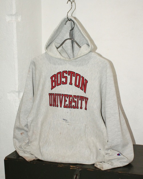 90s Champion College Print Reverse Weave Sweat Hoodie USA製