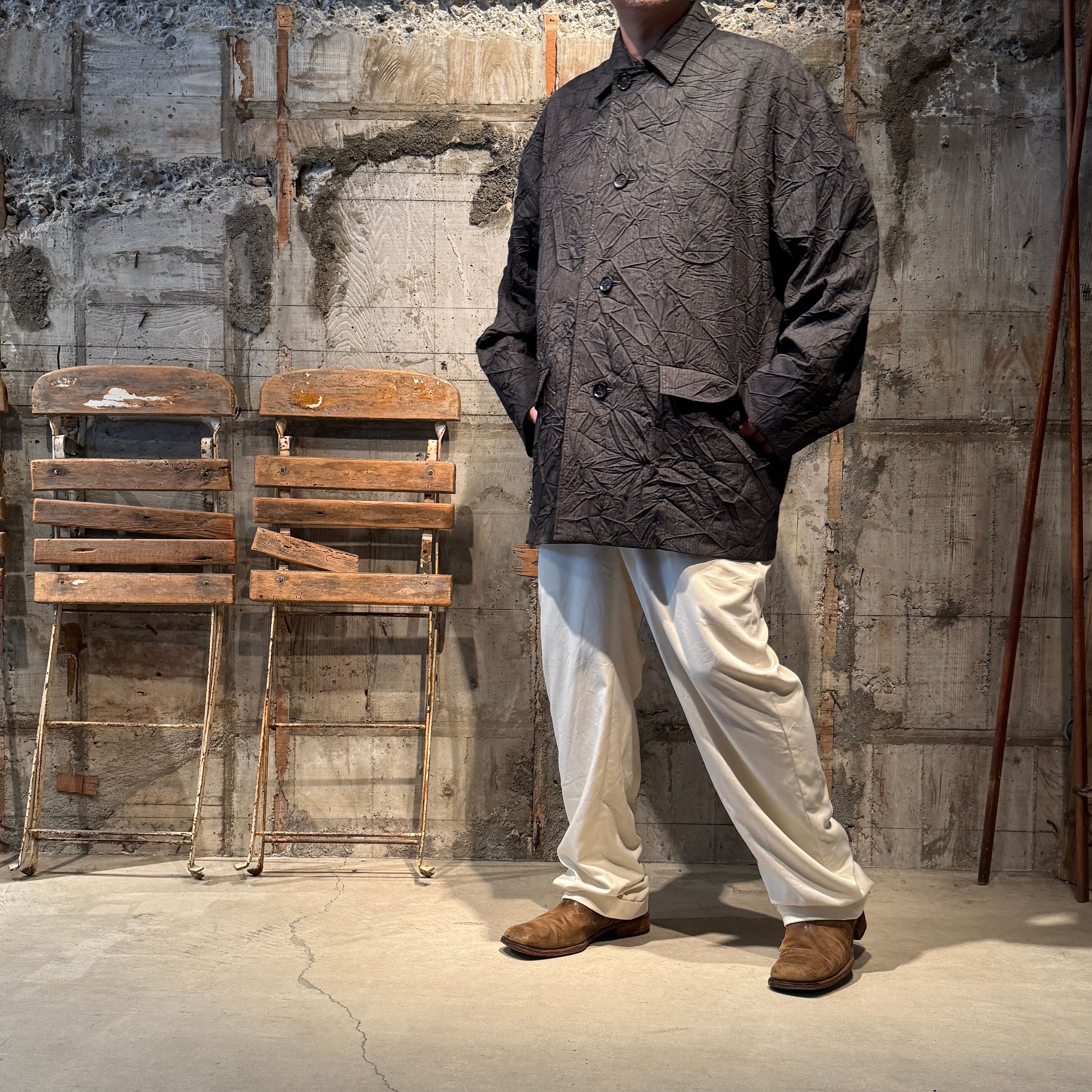 fethers goffa購入　ハーフコート Bois ＆ Forets 【ボア・エ・フォレ】スプリットラグランハーフコート