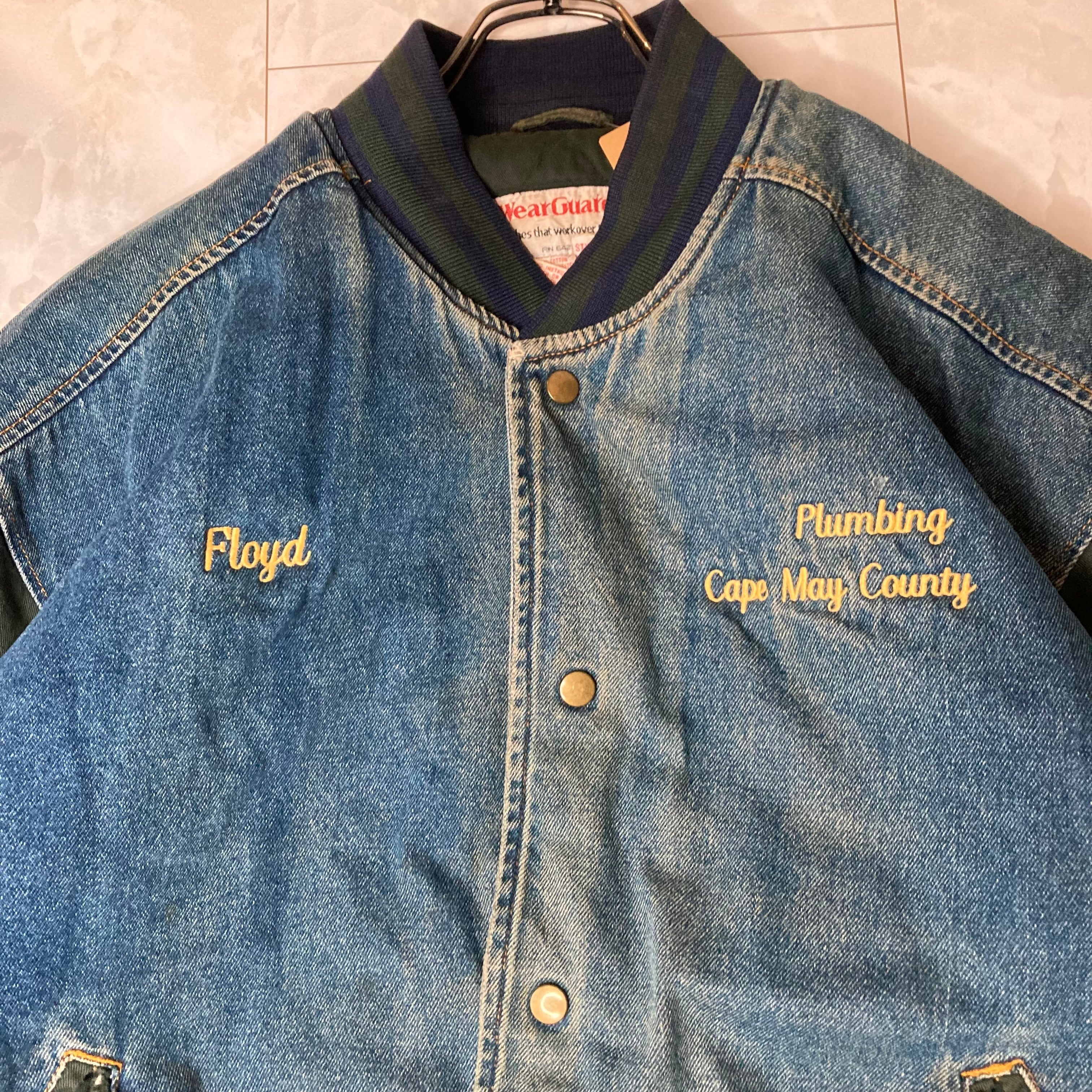 Wear Guard デニムジャケット M 刺繍 スタジャン | 古着屋OLDGREEN