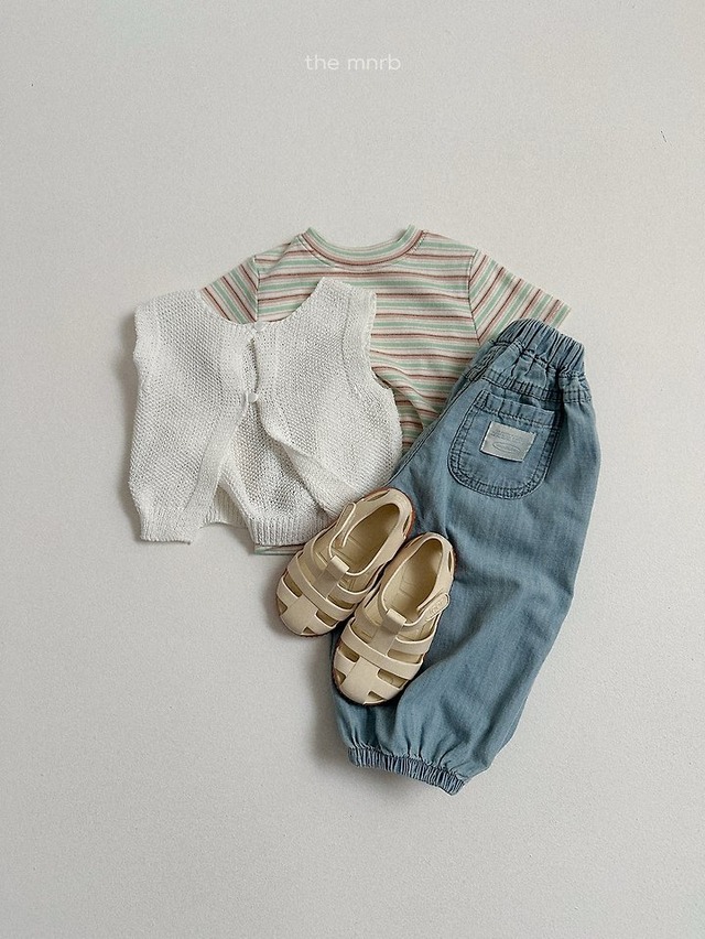 minirobe26su_Button Knit Vest