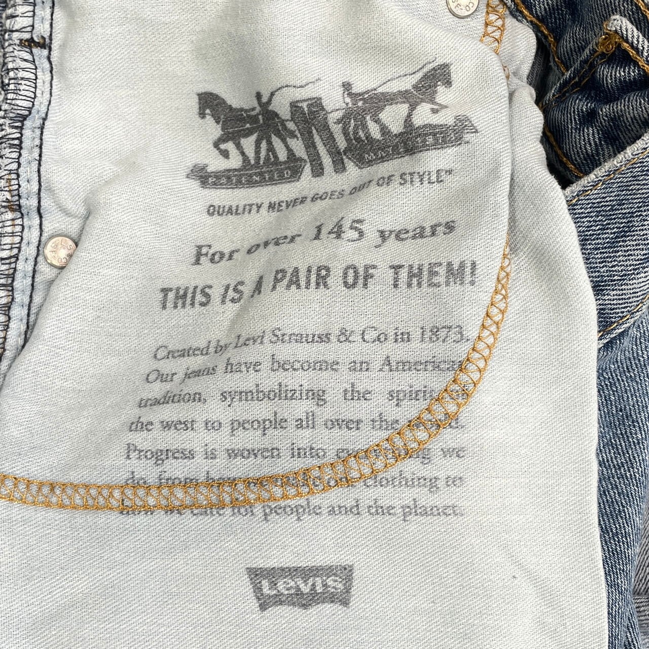 Levi's リーバイス アクリル 看板 マグネット付き ノベルティグッズ