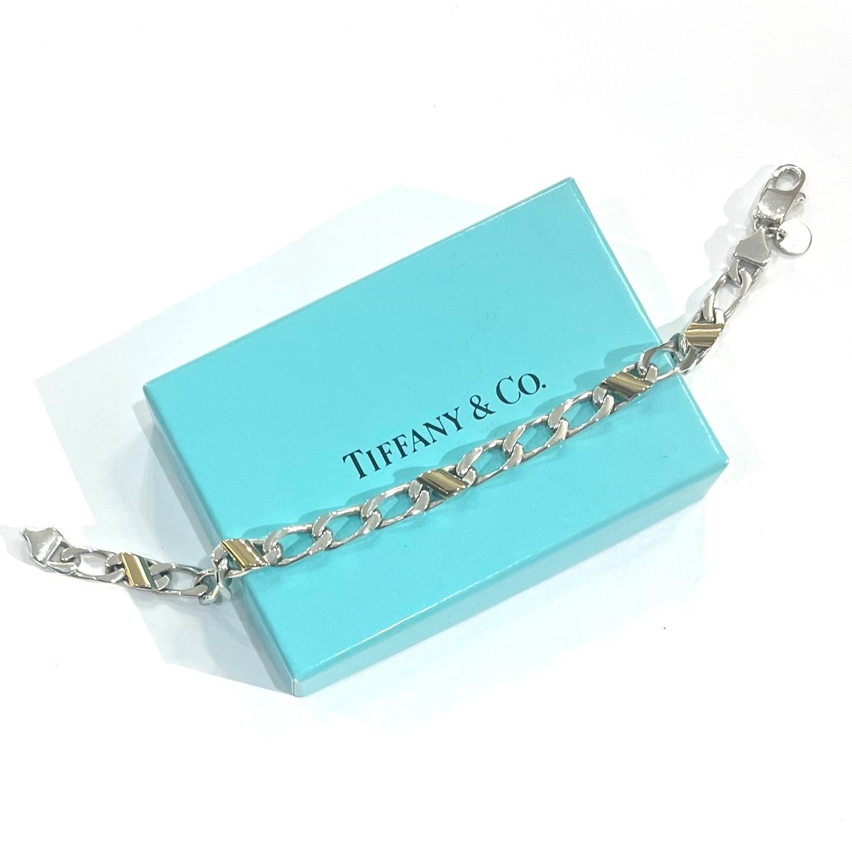 艶と18K 【TIFFANY&CO.】 2558 コンビカラーブレスレット シルバー925 