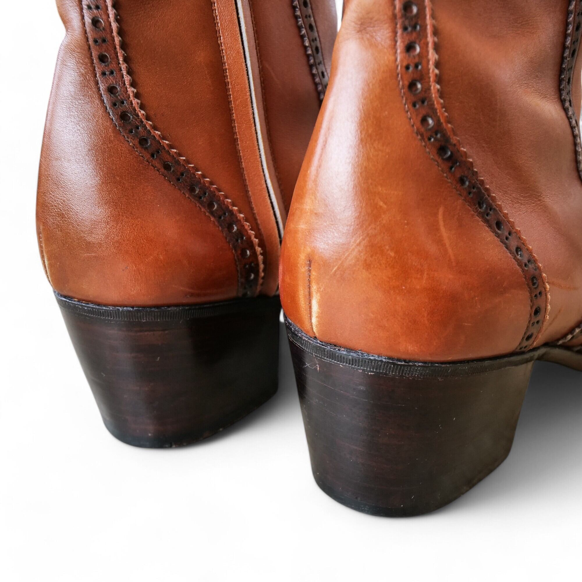 Galaabend ロングヒール ブーツ ガラアーベント ブラウン GALAABEND ガラアーベント ハイエンド ヒールブーツ ブラウン サイズL