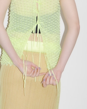 OPEN SESAME CLUB - sorbet sleeveless tops "lime"