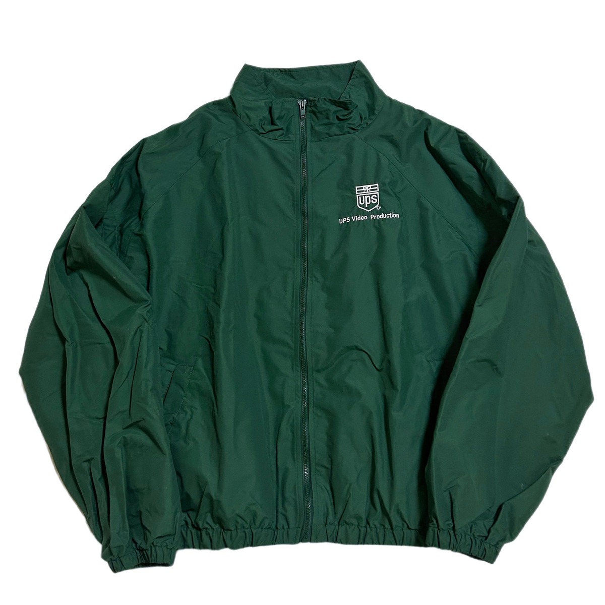 90s LANDS' END ランズエンド × UPS ナイロンジャケット グリーン【XL】 BACK IN THE DAYZ.