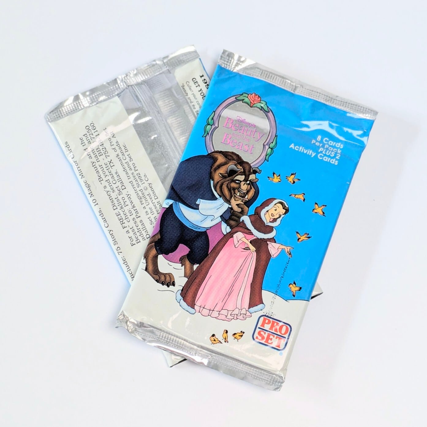 ☆送料無料!☆1992年製 PROSET【 DISNEY / ディズニー Beauty and The Beast (美女と野獣) 】VINTAGE トレーディングカード単品 (1個=8CARDS+2Activity Cards)〚アメリカン雑貨 アメトイ〛