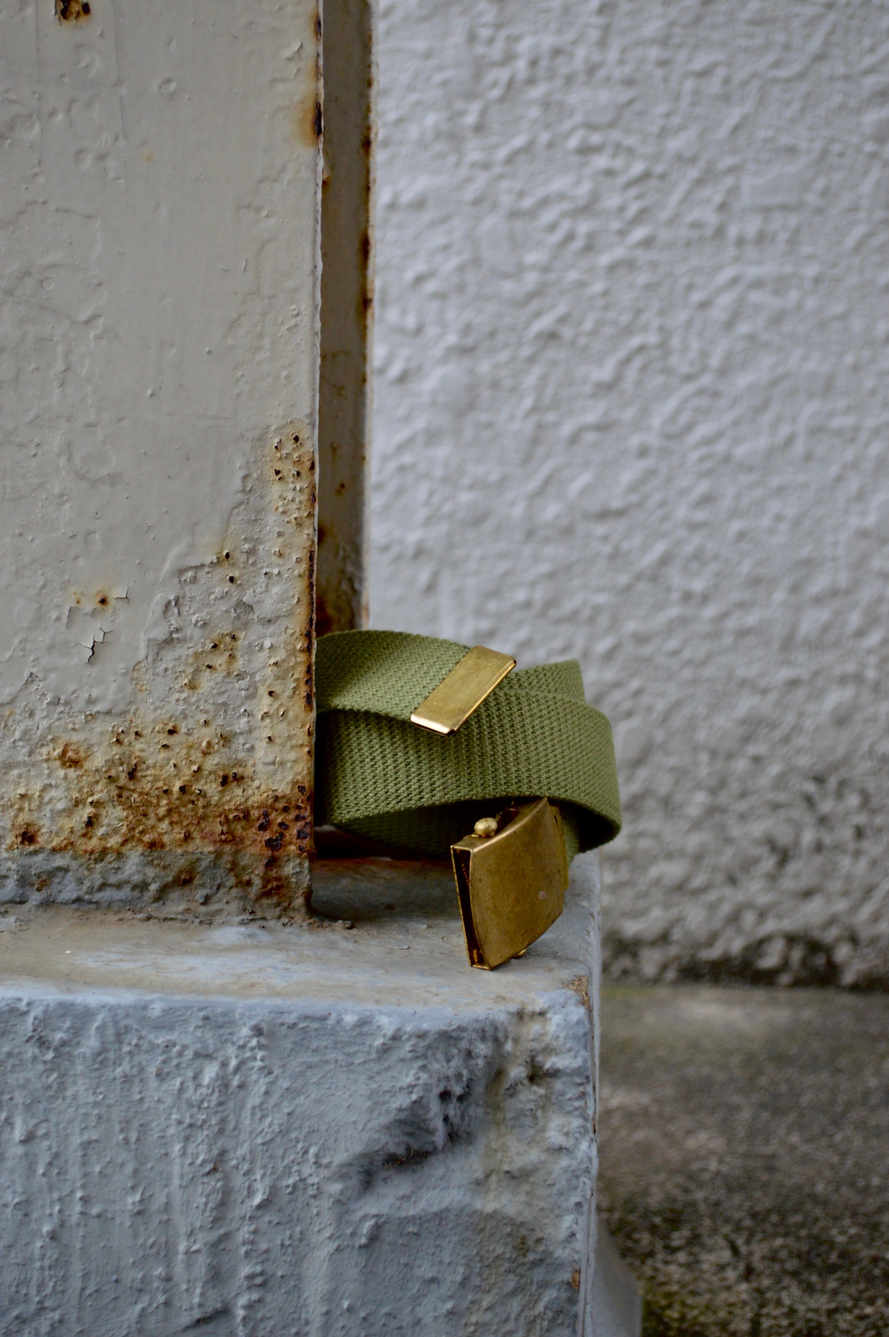 swedish army 90s-00s old canvas trousers belt スウェーデン軍