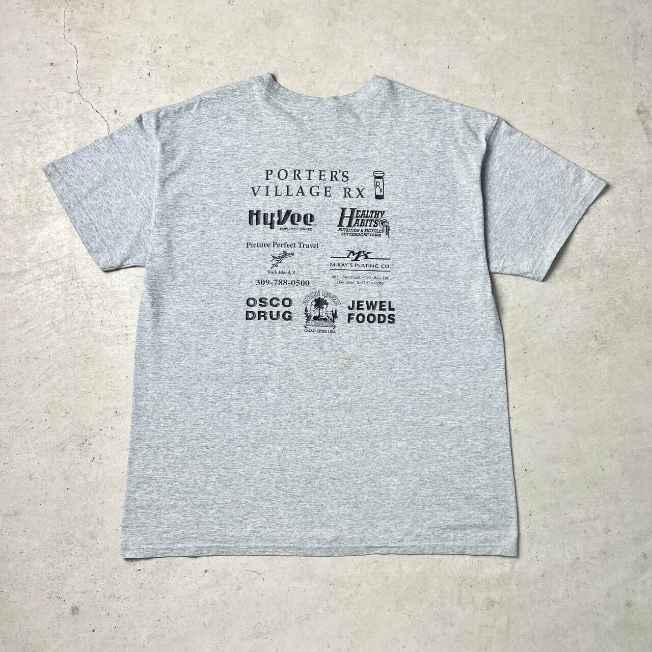 00年代 JUNE BUG JOG アート イベント プリントTシャツ メンズXL 古着 00s ビンテージ ヴィンテージ 虫 霜降り グレー