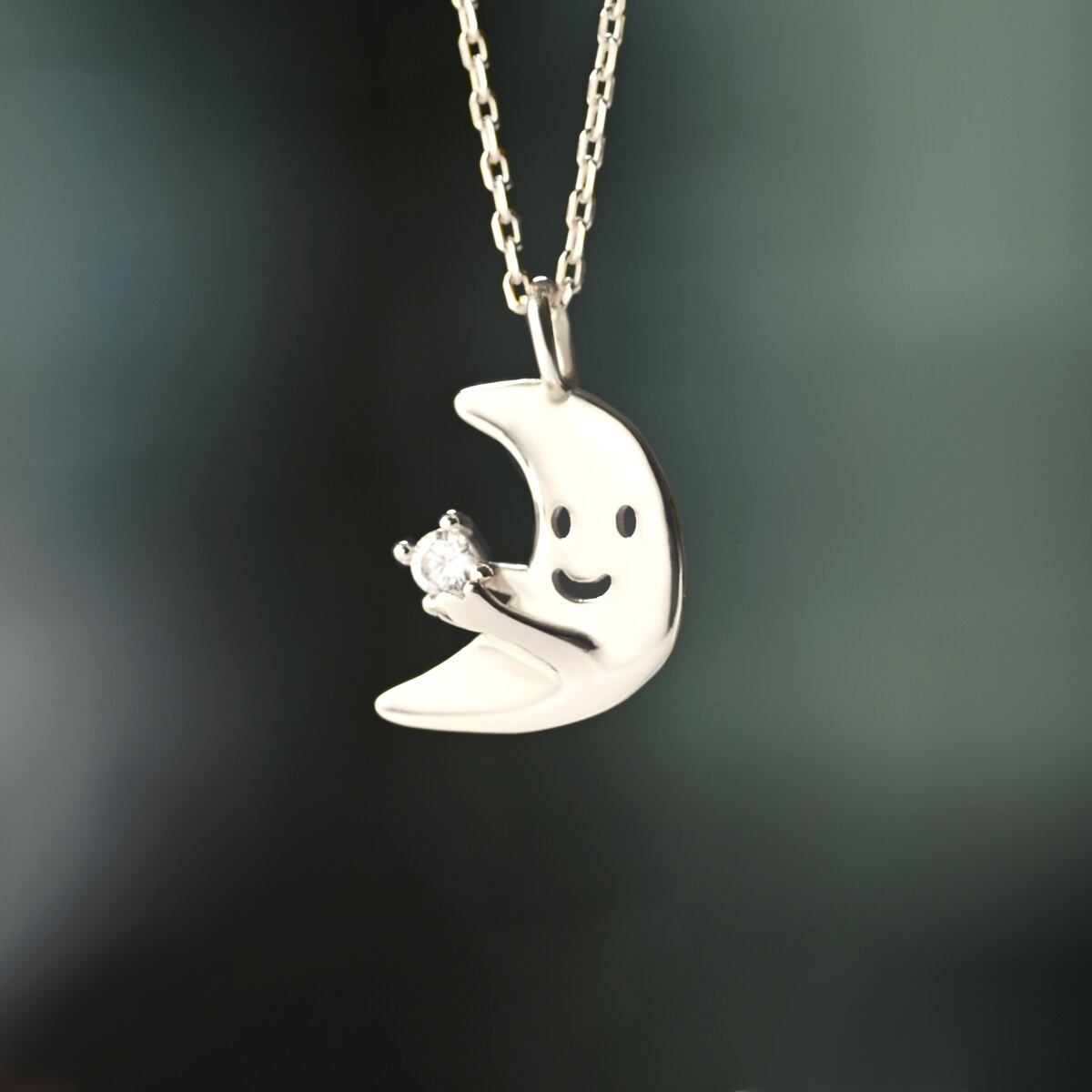 お月さまときらきらスター ネックレス A | Kuroneko Kazari