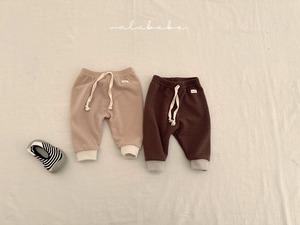 【valu bebe】リラックスジョガーパンツ ブラウン 70〜80cm