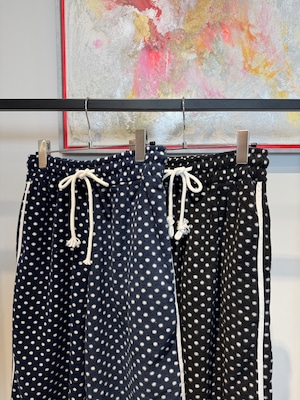 fleece dot line pants