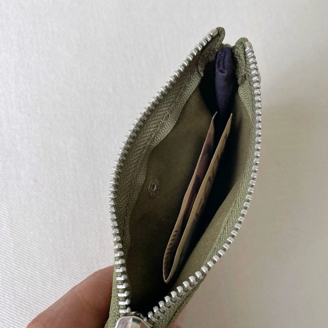 【全6色】財布にもなるミニポーチ／倉敷帆布 11号帆布【受注制作】