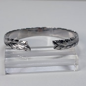ロングマイレハワイアンバングル(M/Silver)