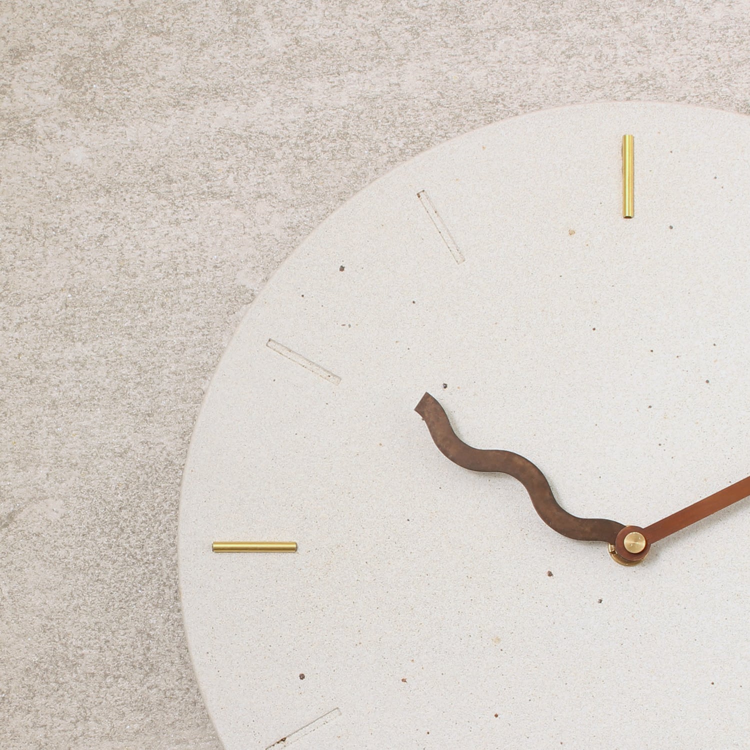 ROAD】陶器掛け時計 / 真鍮 銅オリジナル針 : JM19CL002 | jardinM