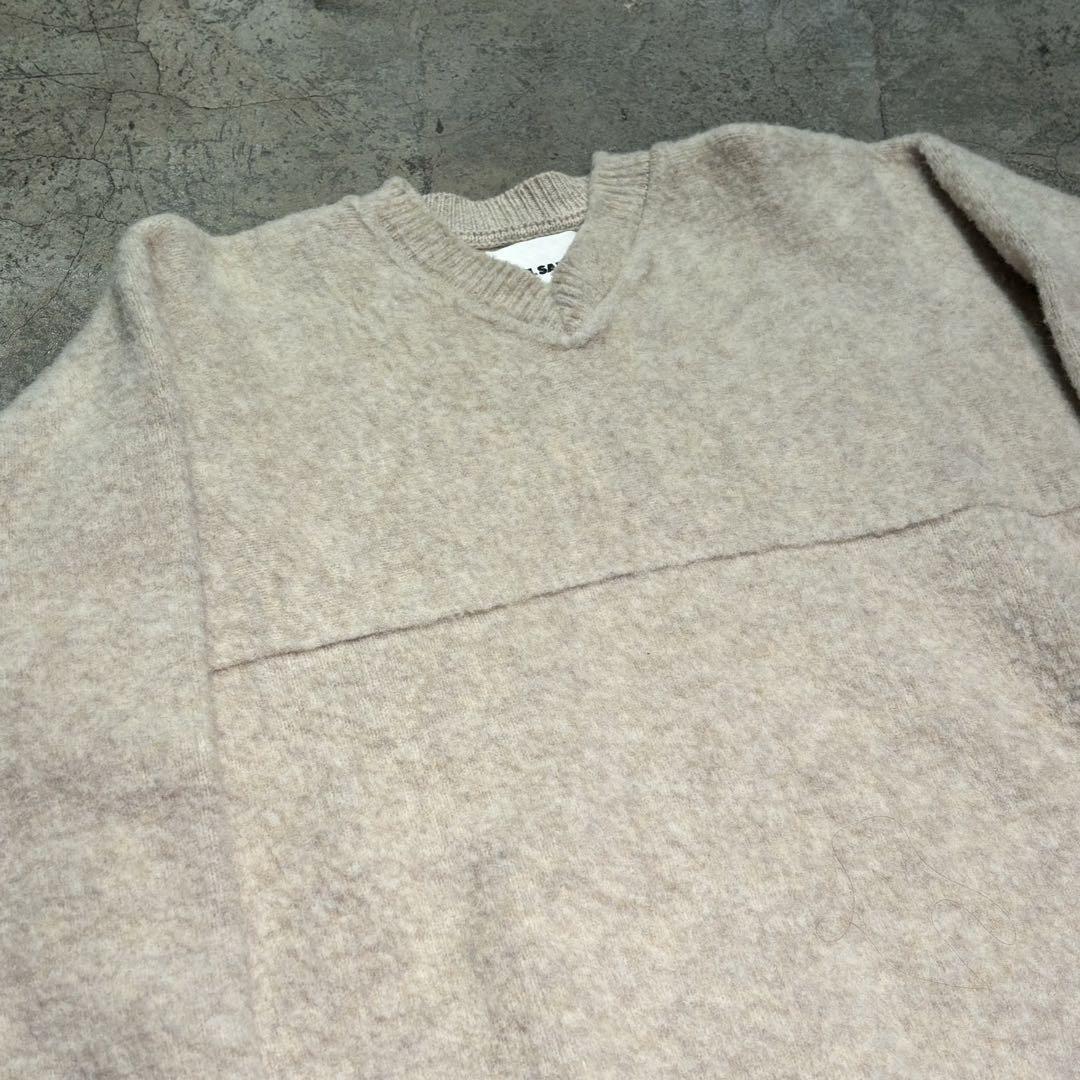 JIL SANDER ジルサンダー 20AW Chunky Braid-Knit V-Neck Sweater 
