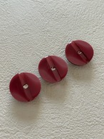 Japanese Vintage ボタン ピンク系 20mm ストン プラスチックボタン 昭和レトロ アクセサリーパーツ 装飾材 カルトナージュ