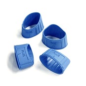 プラス 指サック メクリッコ ラバー リング型 ブルー Lサイズ 徳用20個入 44-773