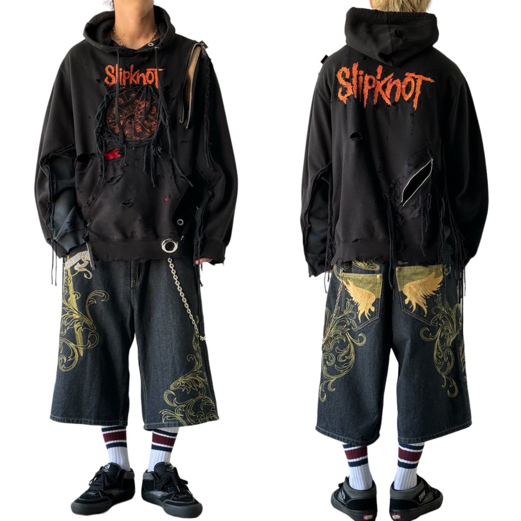 ♾️Vietorious♾️ Design embroidery buggy black denim ♾️Vietorious♾️ Design embroidery buggy black denim